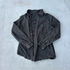 Urban Outfitters Charcoal Button Down Shirt